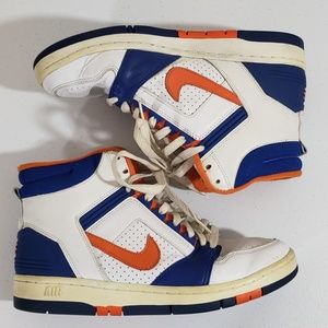 Nike Air Force 2 High White Royal Orange Knicks